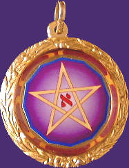 Mdaille du Pentagramme centr par le Aleph